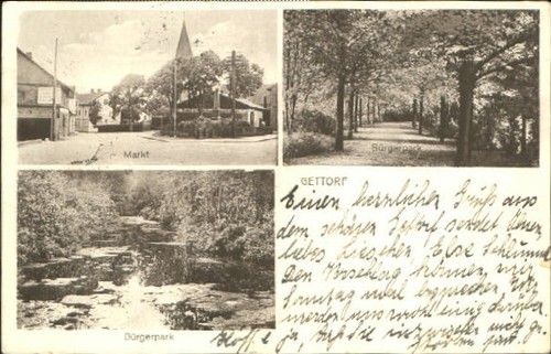 Gettorf markt park 1931 - park,