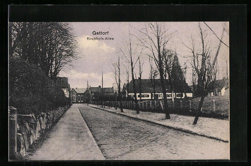 Ansichtskarte gettorf straße - ansichtskarte,